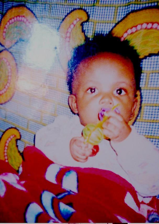 Ingrid as a baby